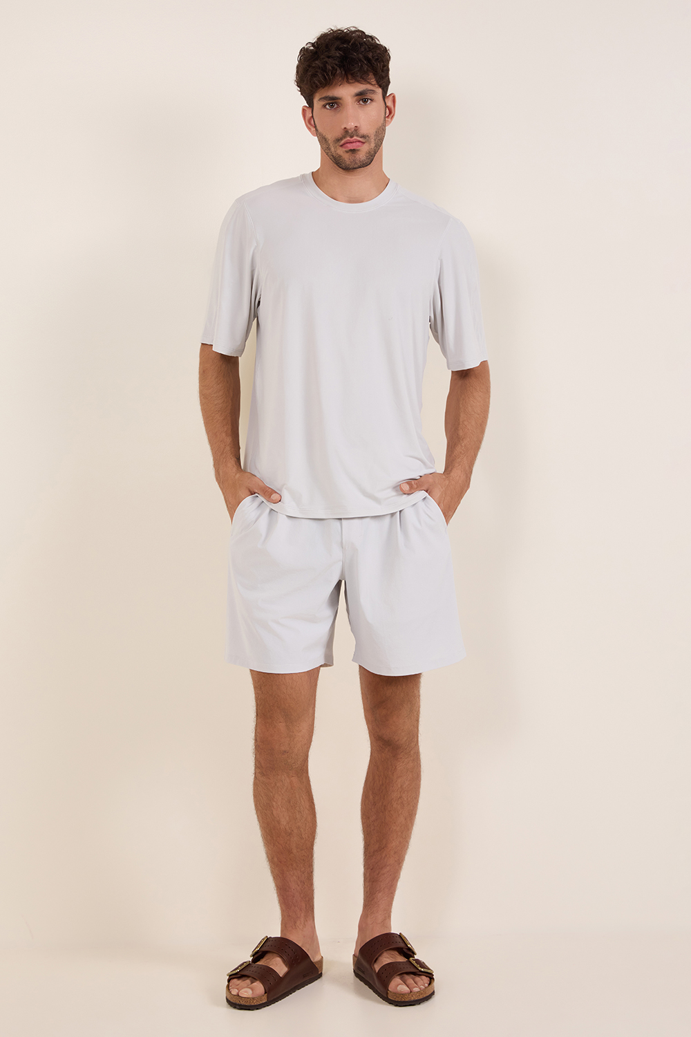 Brushed Yoga Crewneck T-Shirt